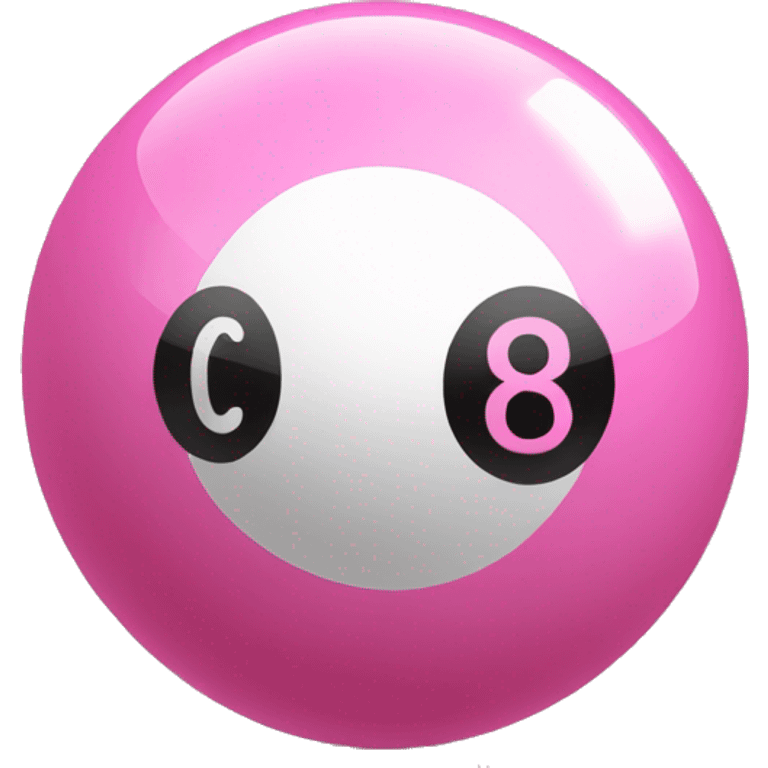 pink 8 ball emoji