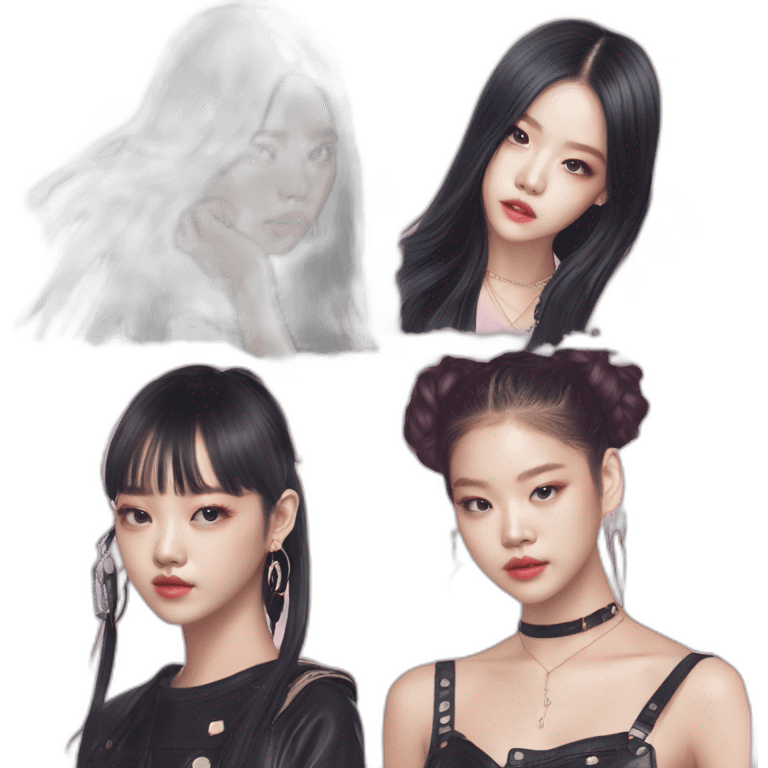 Blackpink jisoo jennie lisa rose emoji