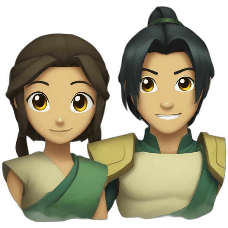 Toph and Katara emoji