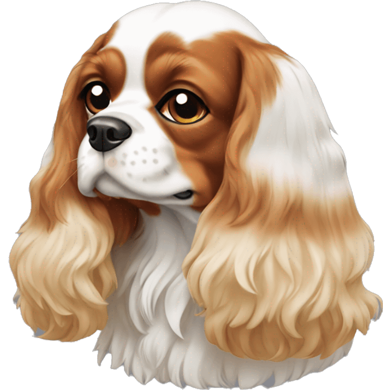 Dog Cavalier King Charles Spaniel emoji