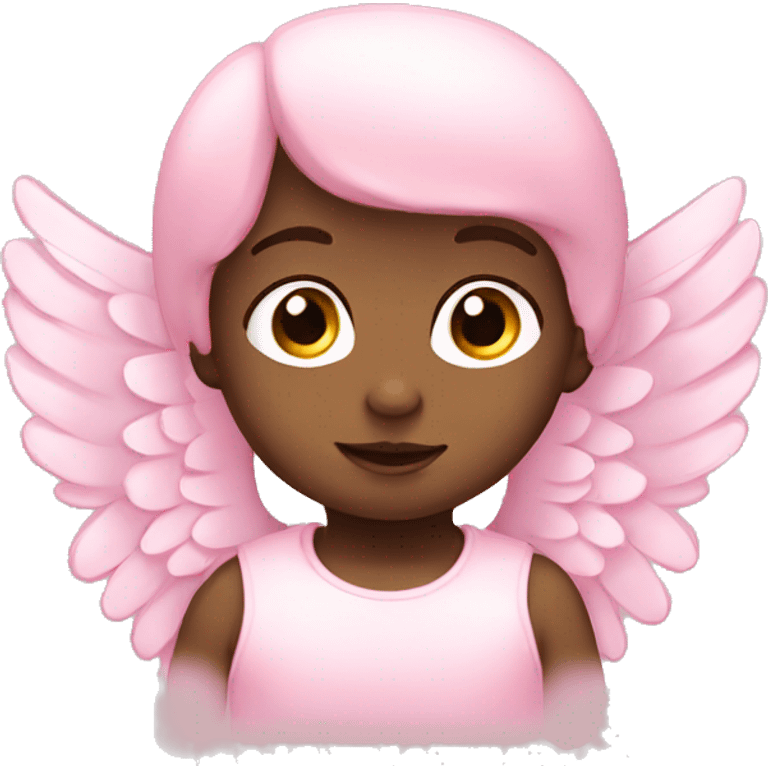 Baby pink angel wings emoji