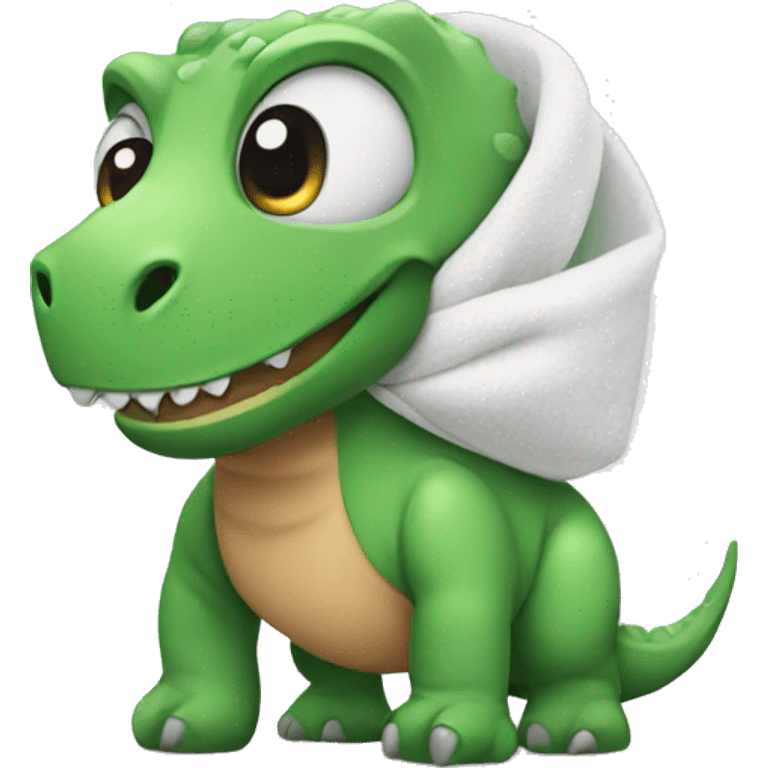 dinosaur with a diaper emoji