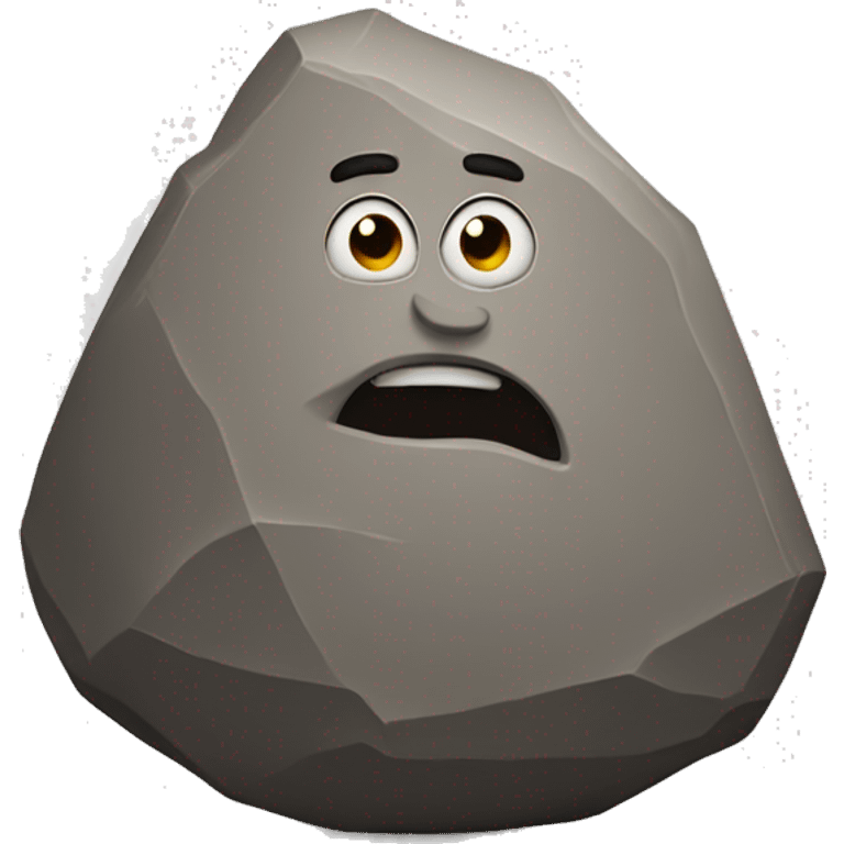 Man shaped like a boulder  emoji