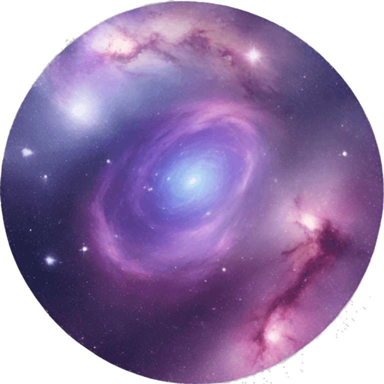 Circular galaxy emoji