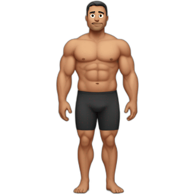 muscular man with fat belly emoji