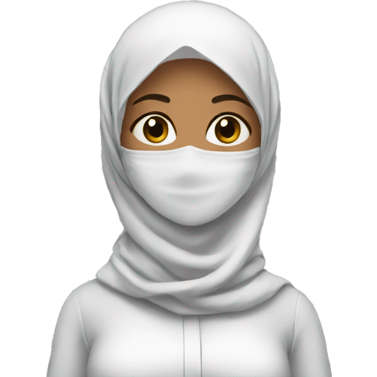 women with hijab in pharmacy emoji