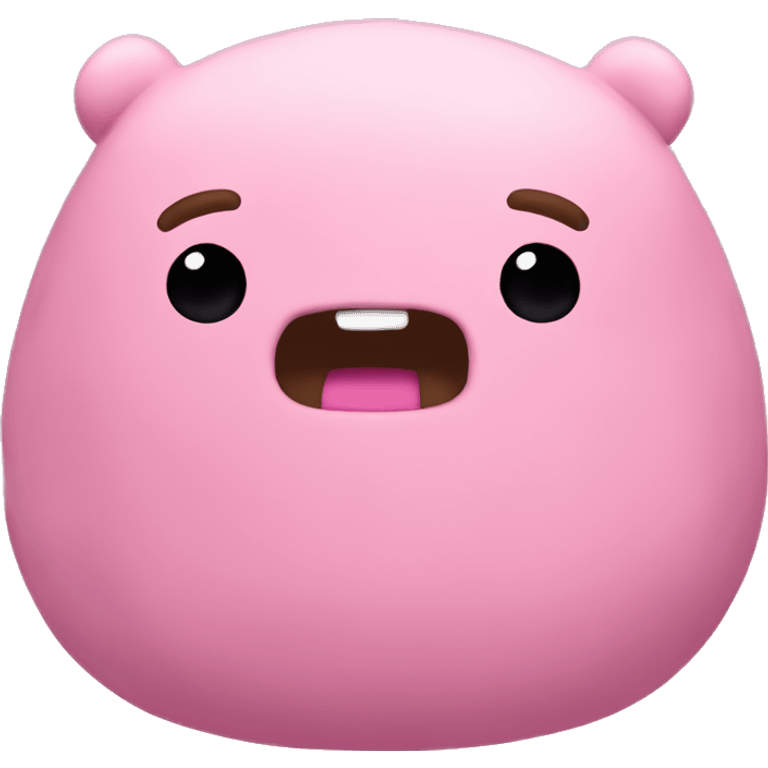 Pink Big foot squishmallow emoji