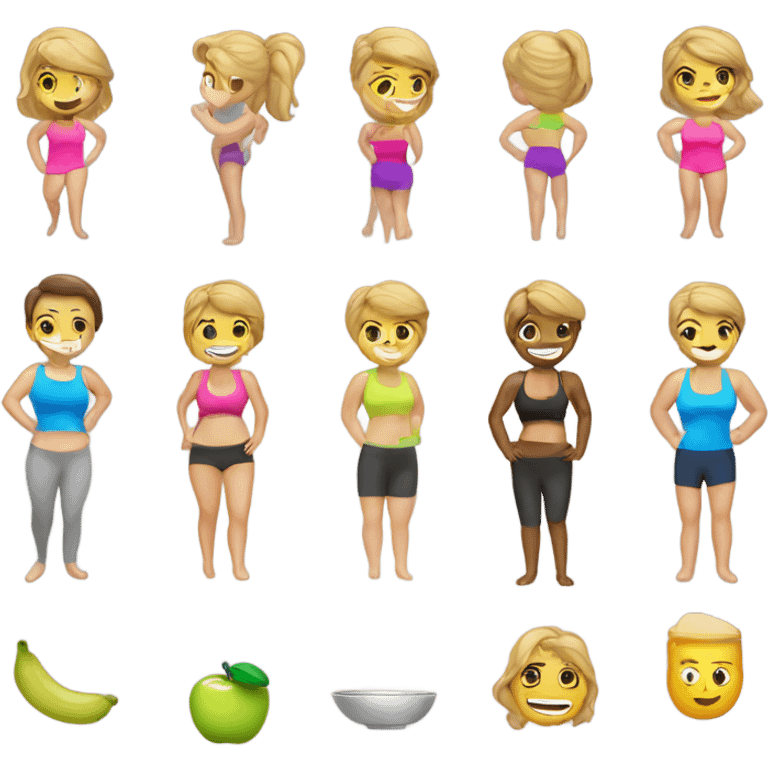 diet and fitness plan emoji