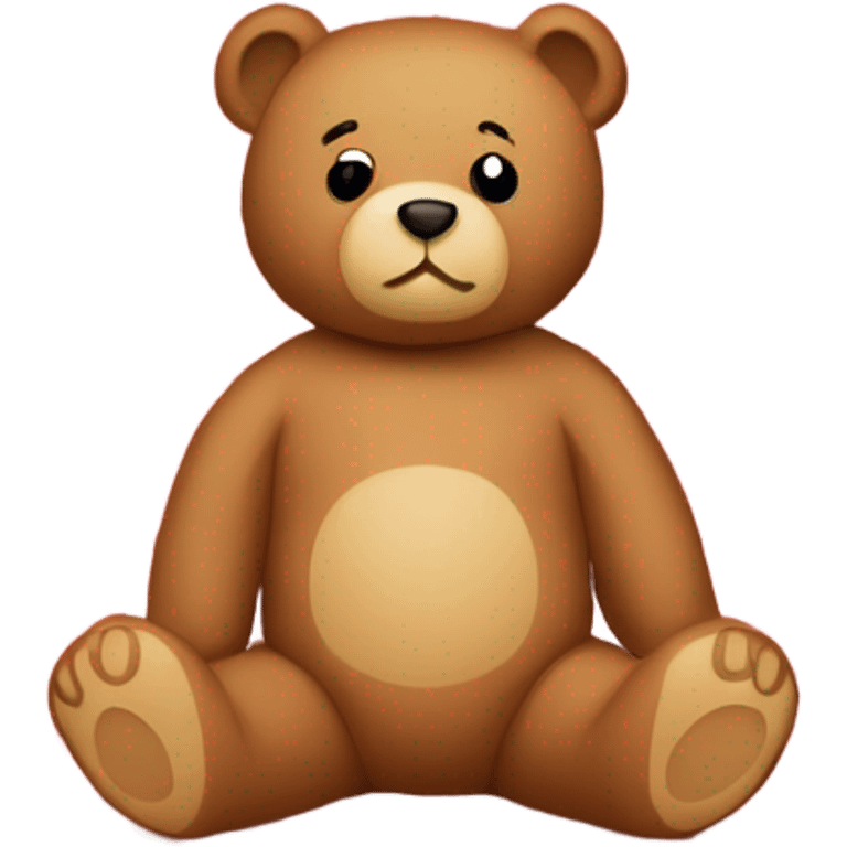 Teddy bear on picnic blanket  emoji