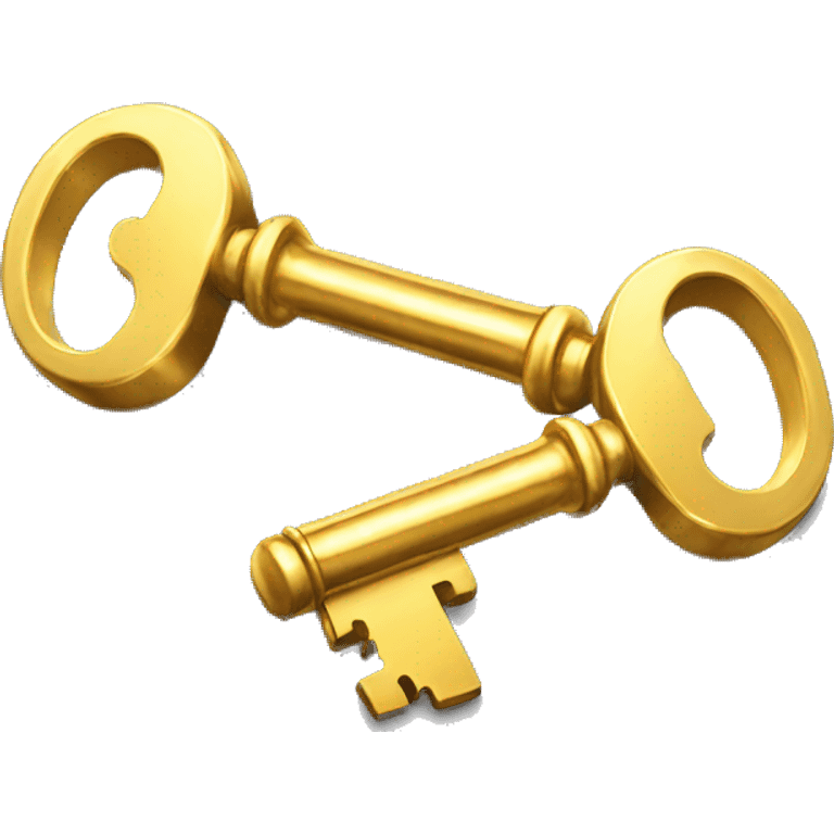 3 golden keys shiny emoji