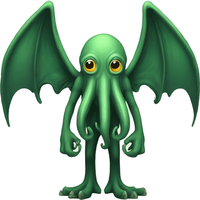 Cthulhu posing T-pose emoji