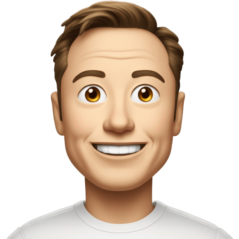 Elon musk mischievous facial expression ￼ emoji