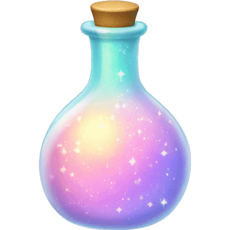 Sparkling pastel potion emoji