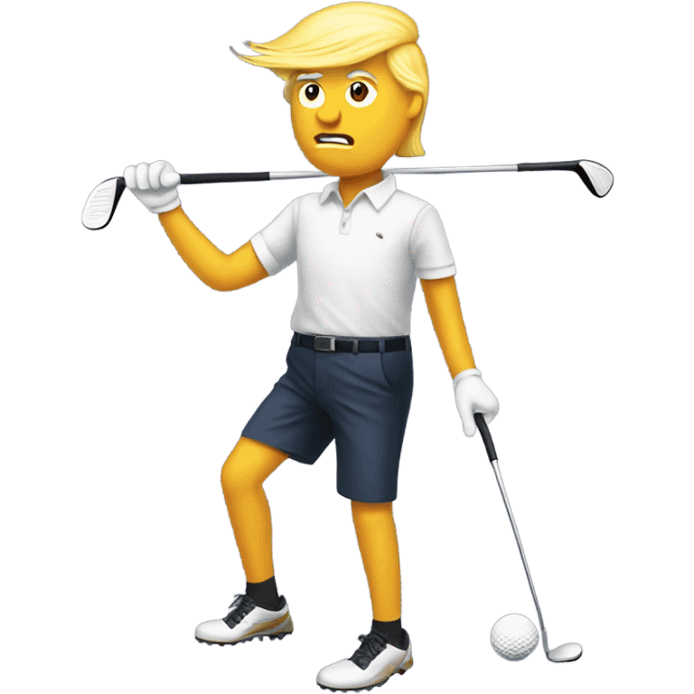 Trump golfing  emoji