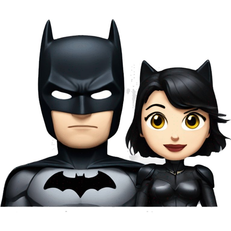 Batman and catwoman emoji