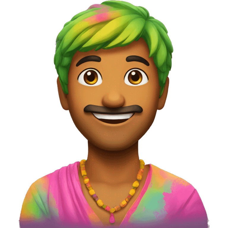 Happy holi  emoji