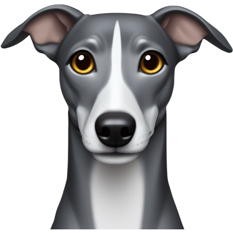 Dark grey whippet emoji