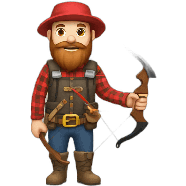 lumberjack-archery emoji