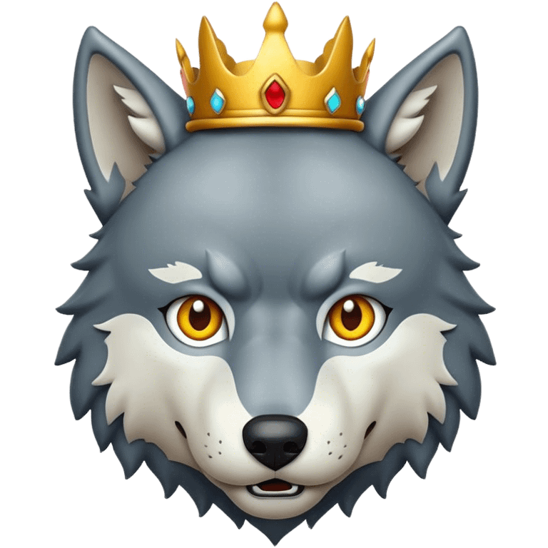 Wolf king emoji