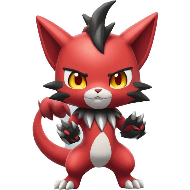  Kawaii Edgy Cool Beautiful Guilmon-Torracat-Zoroark full body emoji