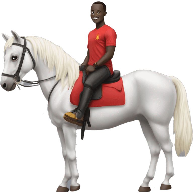 Sadio mané sur un cheval emoji