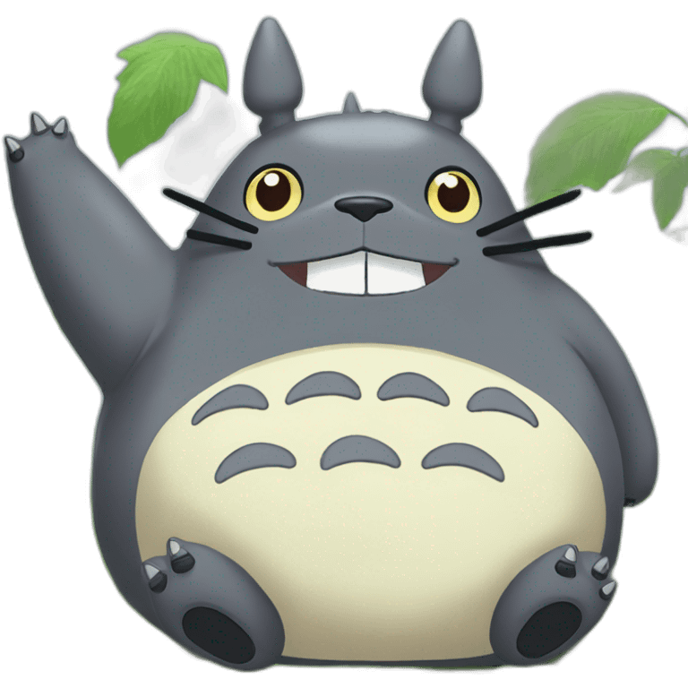 totoro laghing emoji