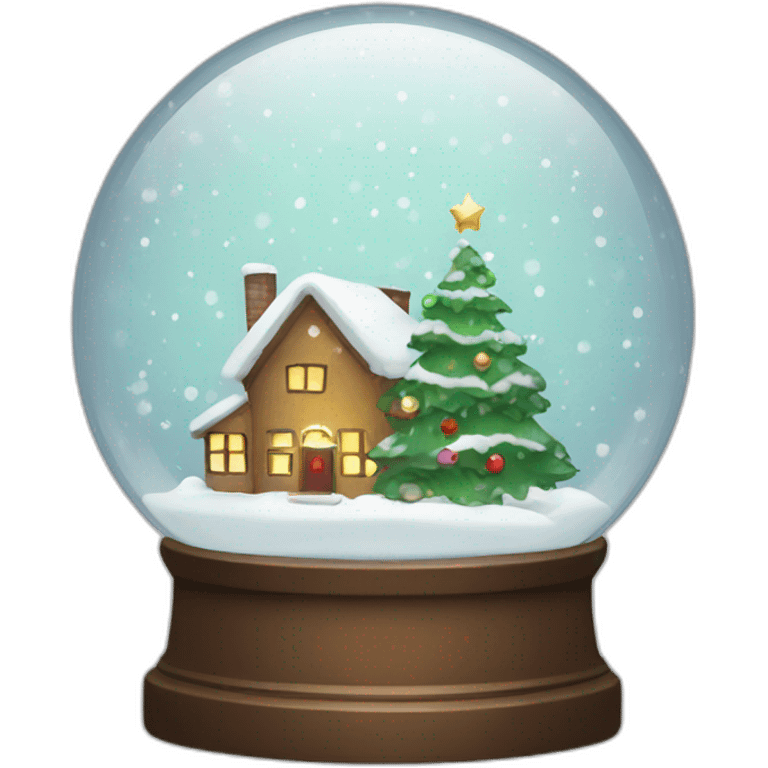 Christmas snowglobe emoji