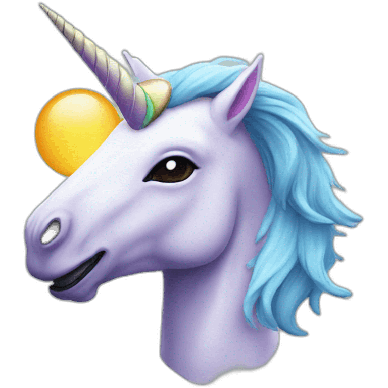 Unicorn and alien emoji