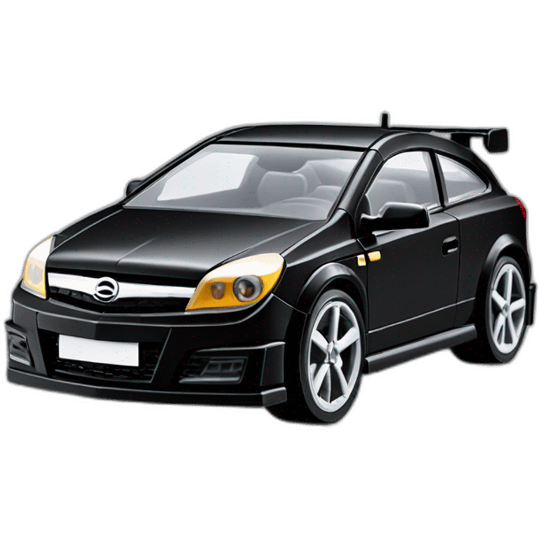 black opel astra h opc lego car emoji