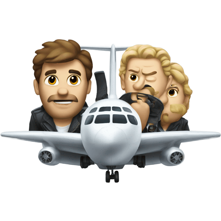 plane with bad guys emoji