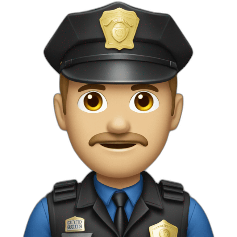 Redneck cop emoji