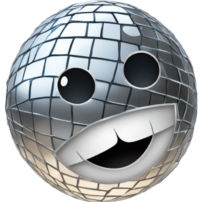 Disco ball kisses emoji