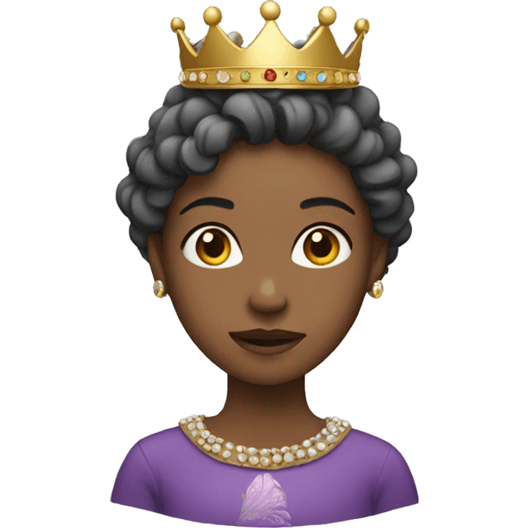 Girl with crown emoji