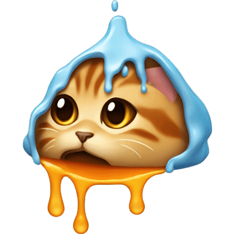 melting cat face emoji