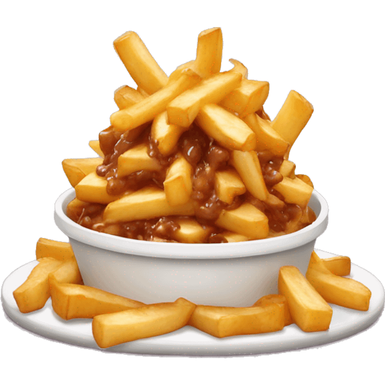 Poutine qui mange de la poutine emoji