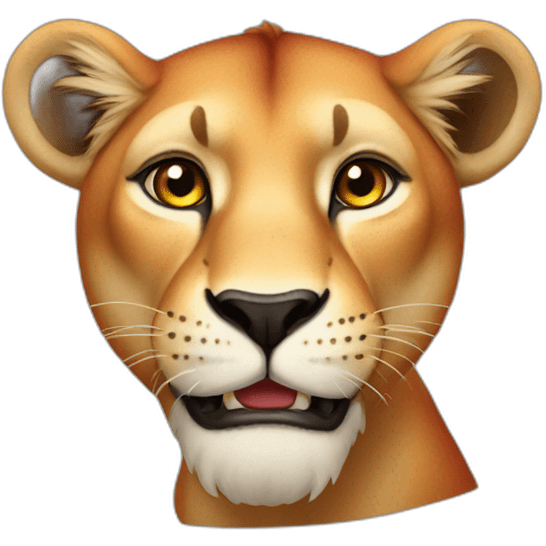 Red lioness emoji