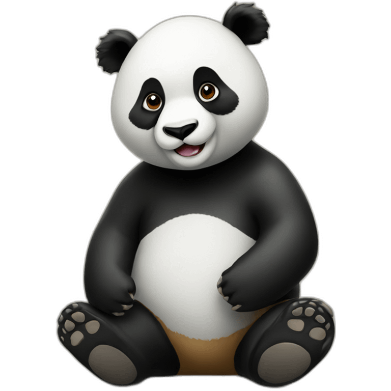 Panda poker emoji