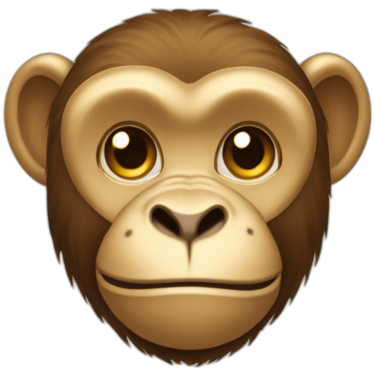 Monkey golden emoji