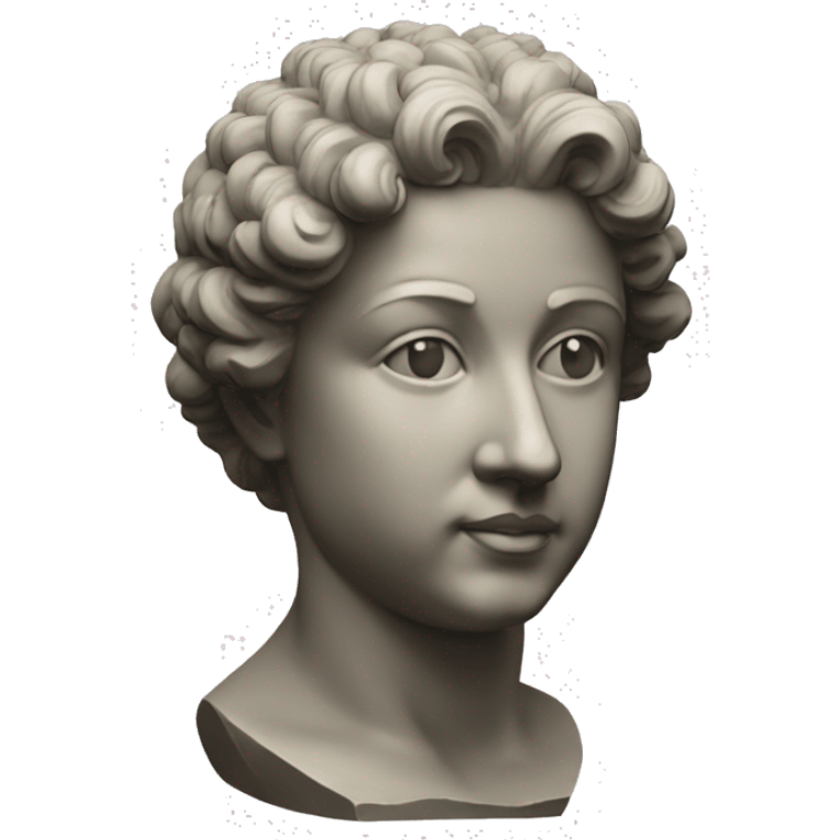 Antique sculpture of Nika emoji