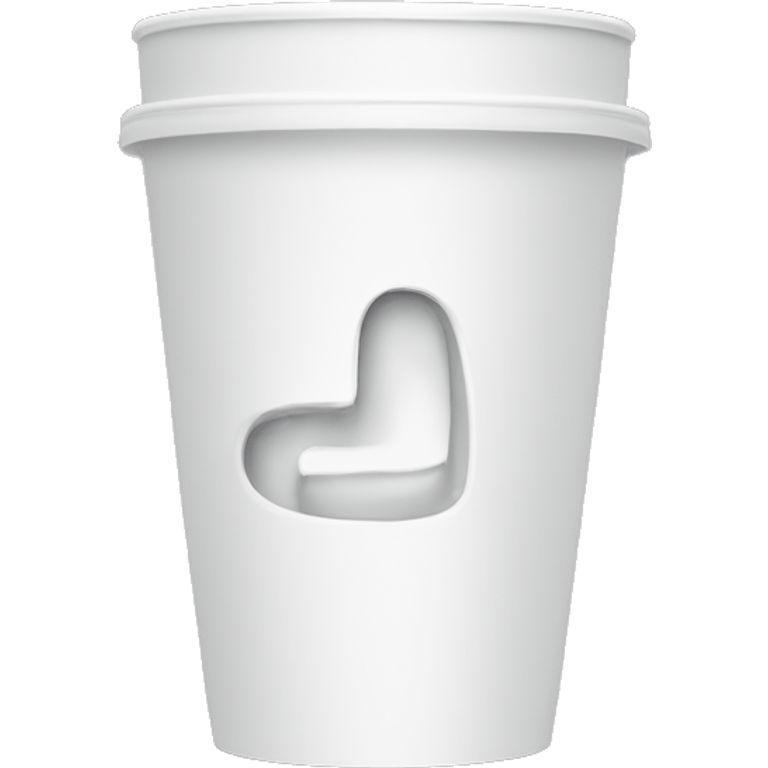 White styrofoam cup with a ‘J’ on the side emoji