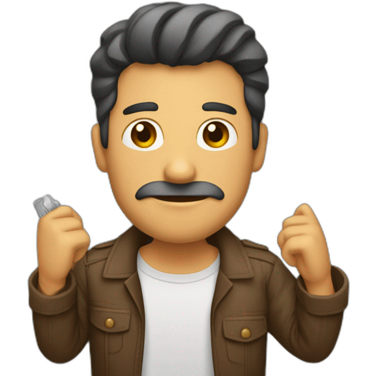 hombre con herramientas emoji