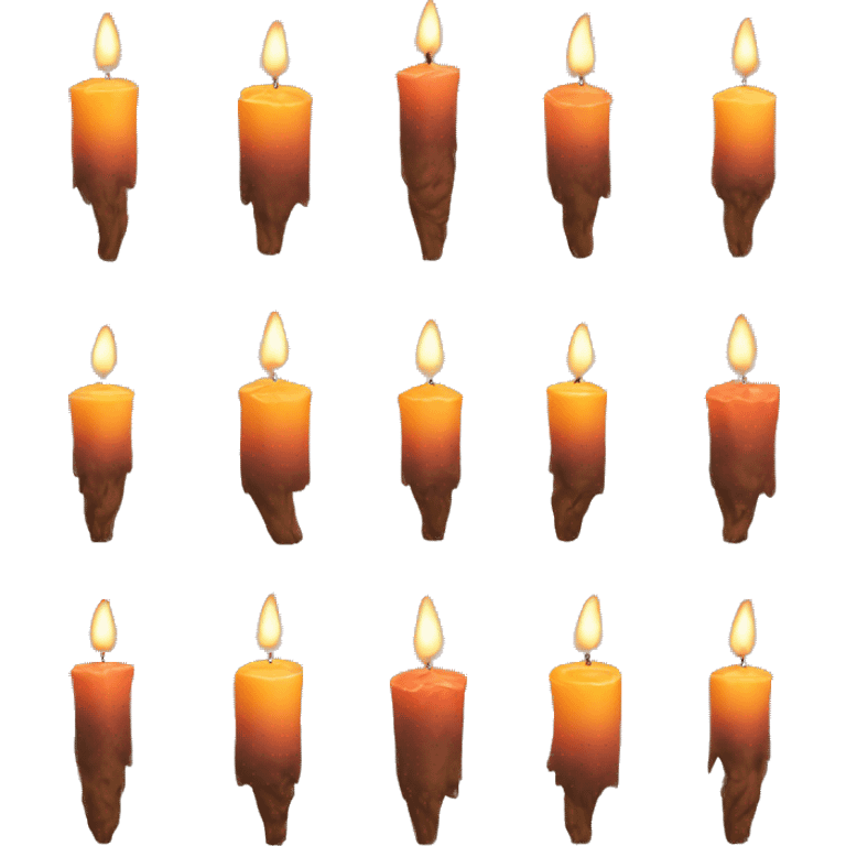 Candle autumn emoji