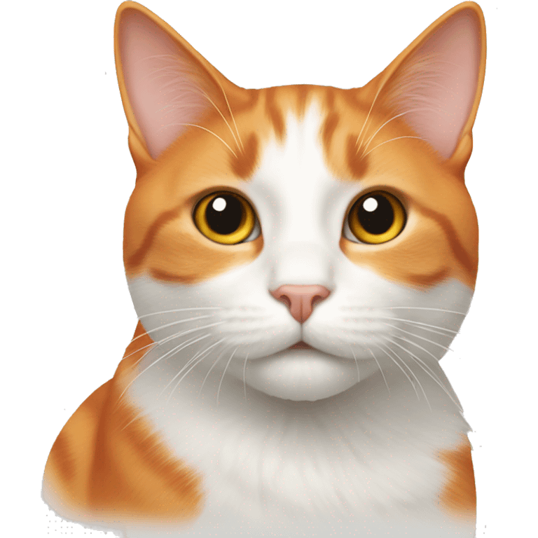 orange and white cat emoji