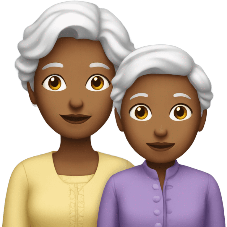 Grandmother with a girl emoji