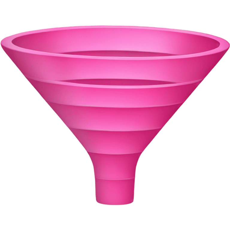 pink color sales funnel emoji