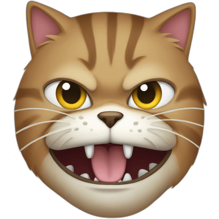 Enraged cat emoji