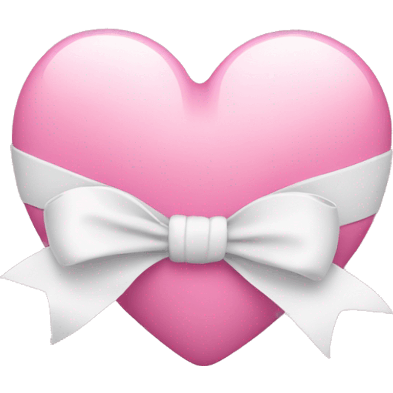 pink heart with white bow emoji