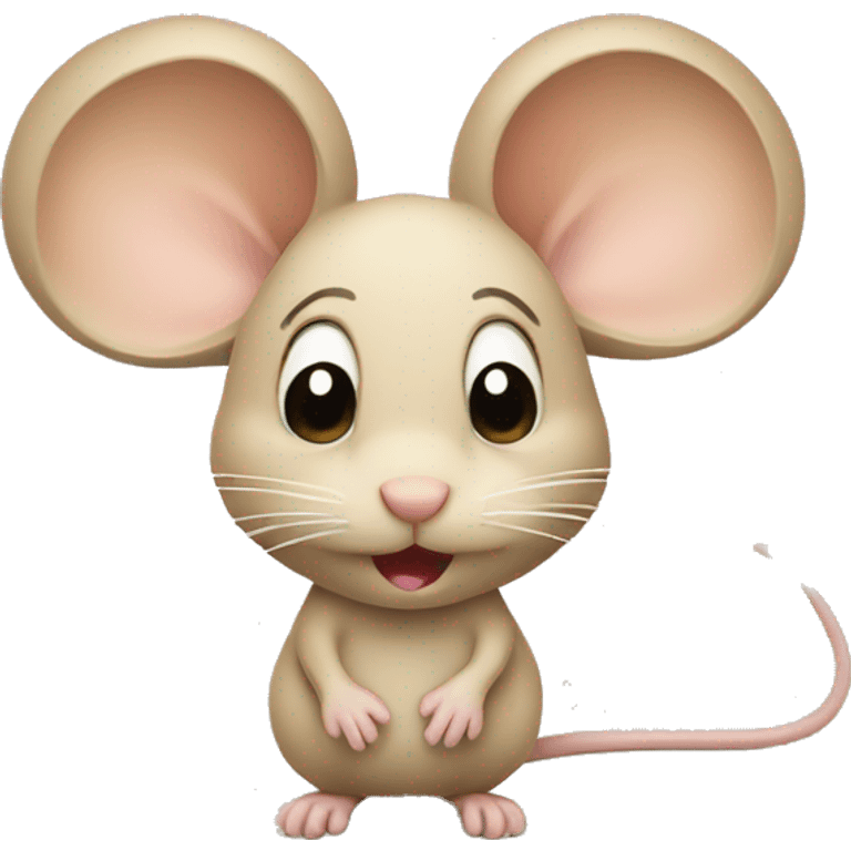 beige mouse emoji