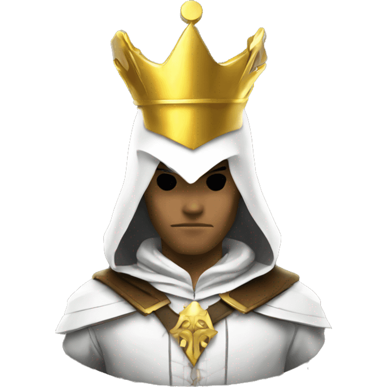 Assassin's Creed with a golden crown  emoji