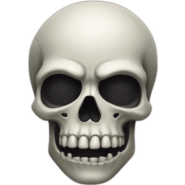 A scary skull emoji